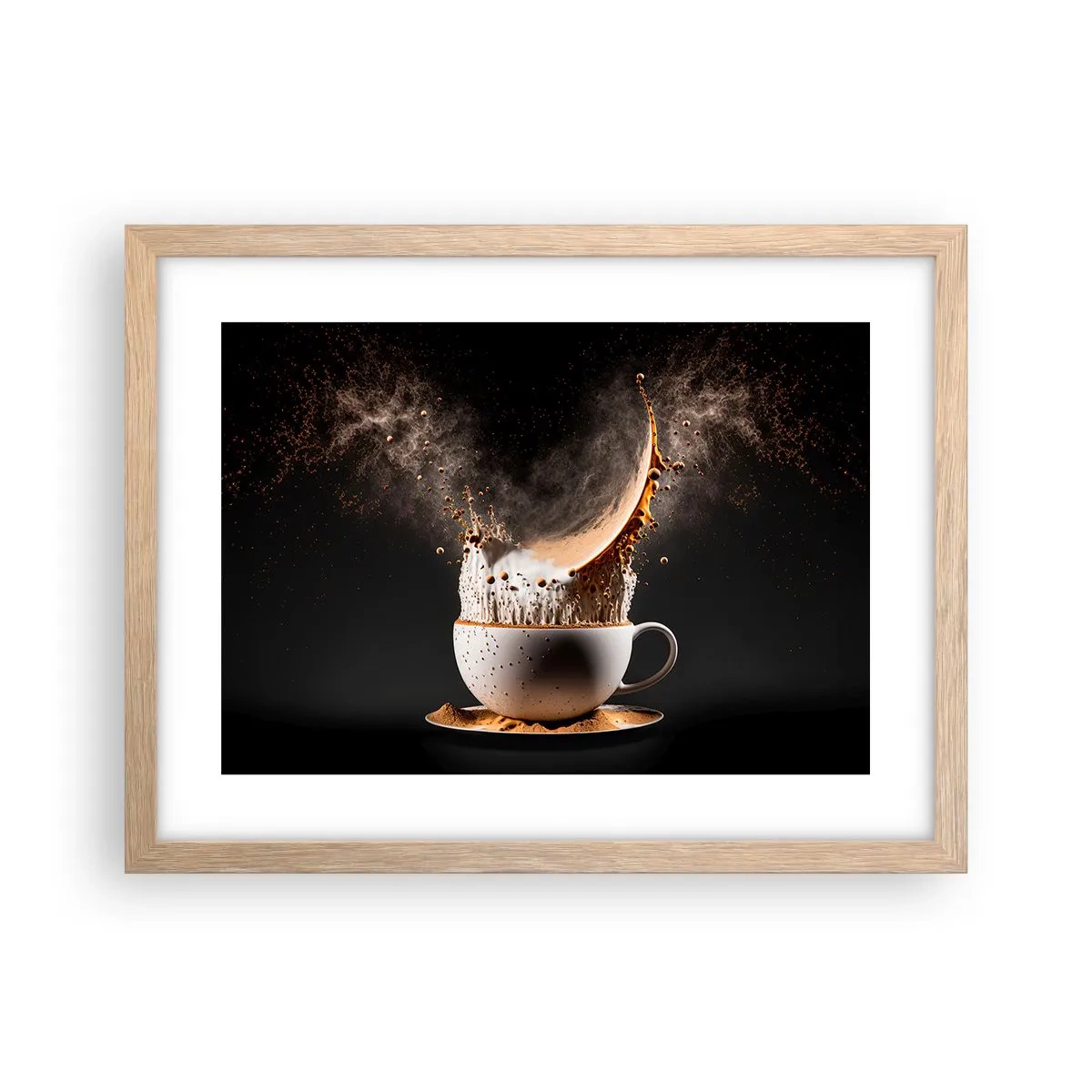 Plagát v ráme zo svetlého duba - Explózia chuti - 40x30 cm