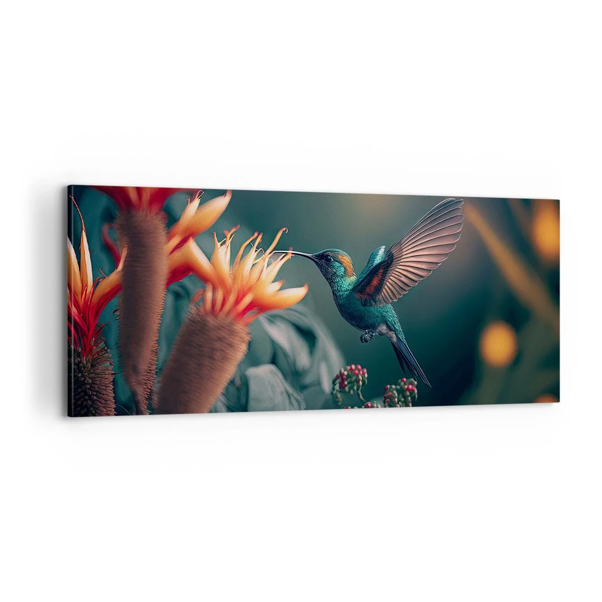 Obraz na plátne - Skutočne pestrý život - 100x40 cm