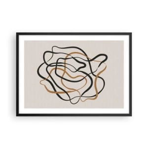 Plagát v čiernom ráme - Všetko sa pokrútilo - 70x50 cm