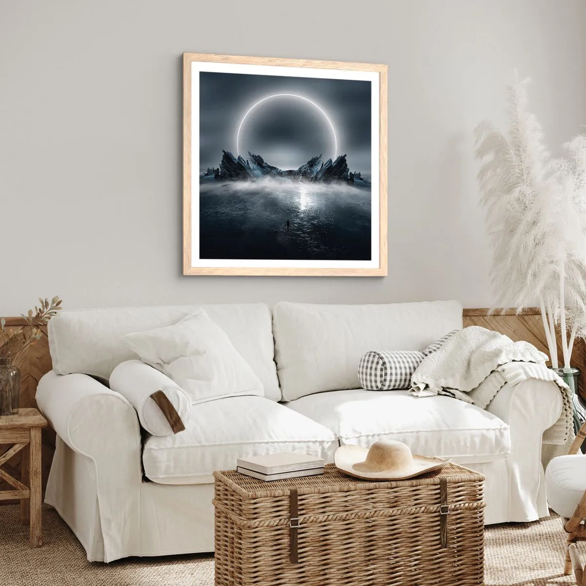 Plagát v ráme zo svetlého duba - Finále príbehu - 30x30 cm