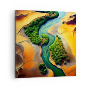 Obraz na plátne - Životodarná rieka - 50x50 cm