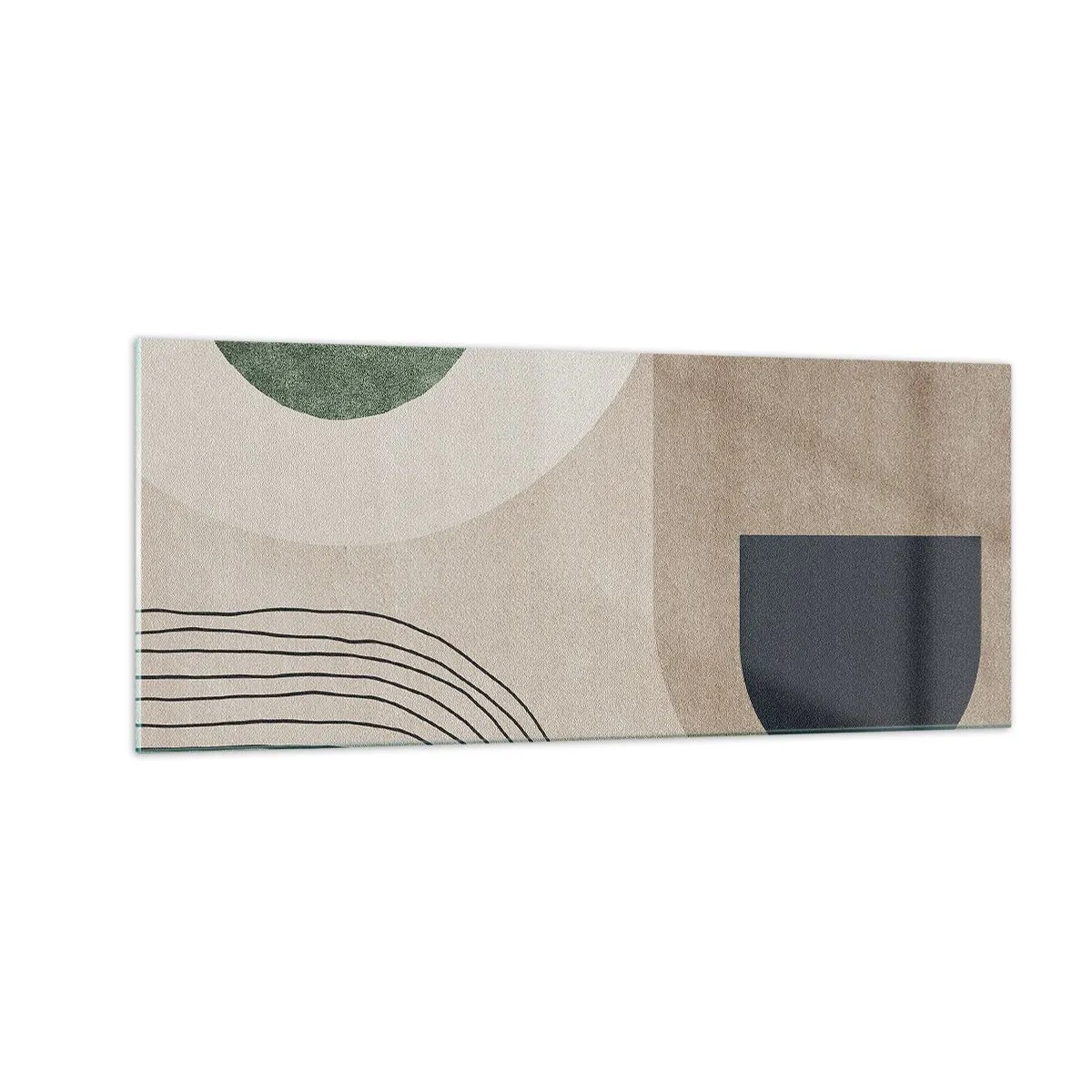 Obraz na skle - Nežnosť oválu - 100x40 cm