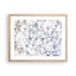 Plagát v ráme zo svetlého duba - V rytme na tri - 50x40 cm
