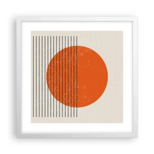 Plagát v bielom ráme - Vždy slnko - 40x40 cm