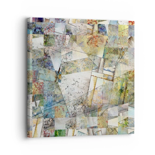 Obraz na plátne - Geometrické preskupenie - 30x30 cm