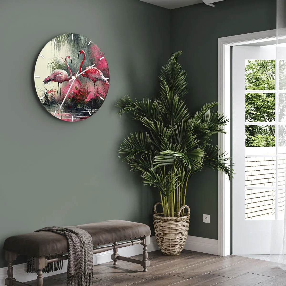 Nástenné hodiny - Hodiny prírodného kúzla - 40x40 cm