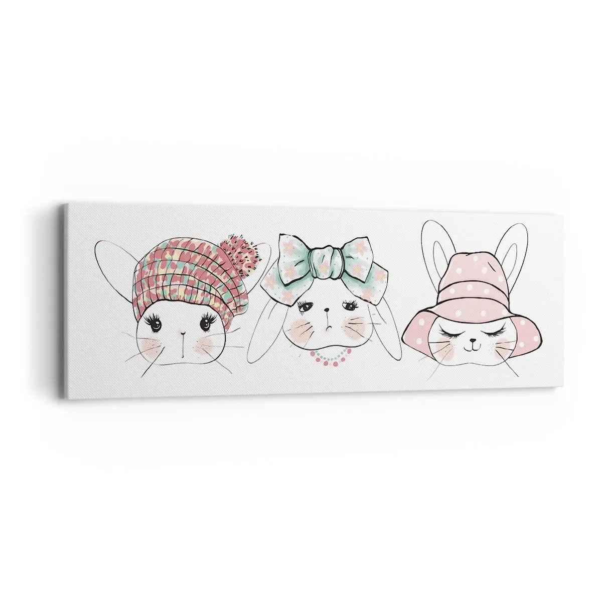 Obraz na plátne - Zamyslená, smutná, spokojná - 90x30 cm