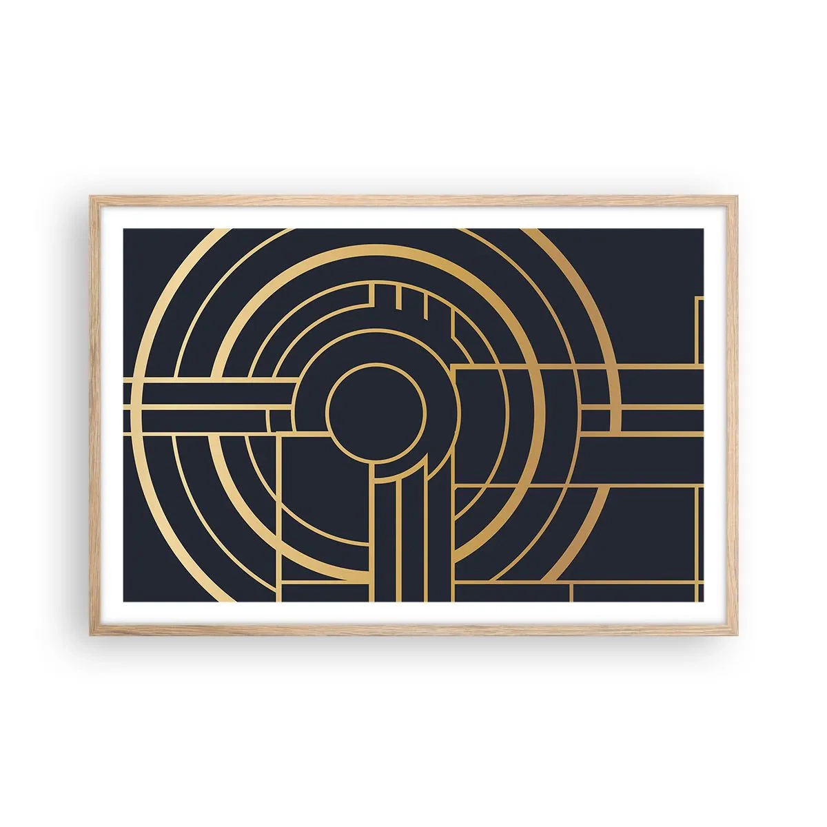 Plagát v ráme zo svetlého duba - Obraty udalosti - 91x61 cm