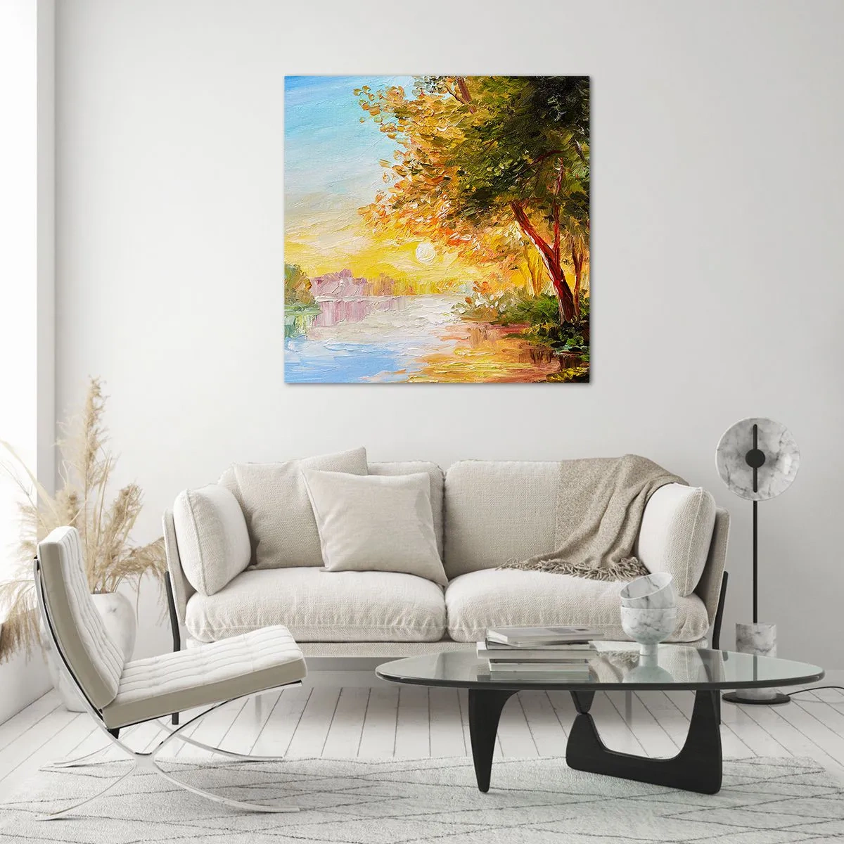 Obraz na skle - Et in Arcadia ego - 70x70 cm
