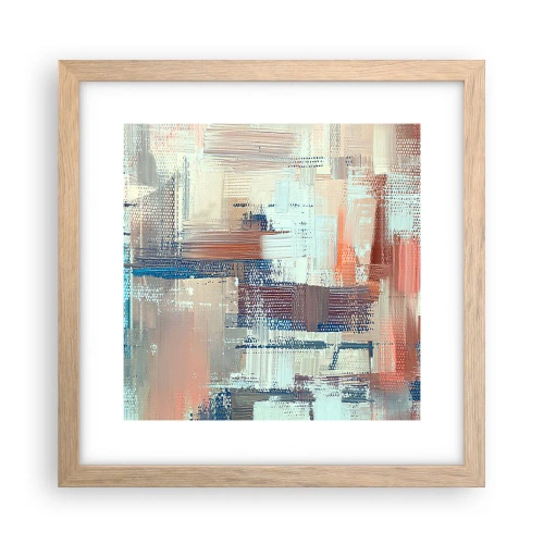 Plagát v ráme zo svetlého duba - Dostať sa k svetlu - 30x30 cm