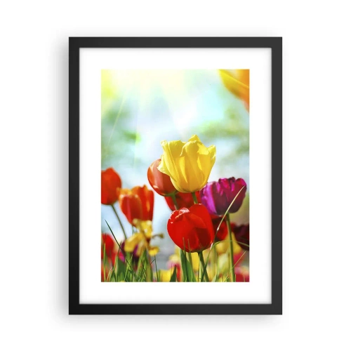 Plagát v čiernom ráme - Všetky farby slnka - 30x40 cm