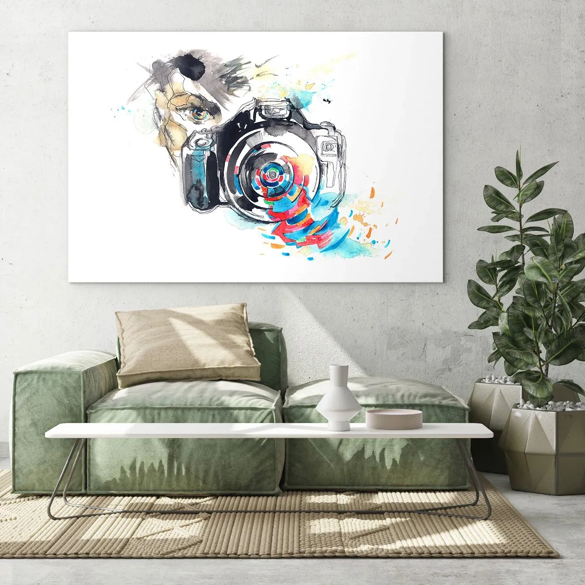 Obraz na skle - Okom objektívu - 120x80 cm