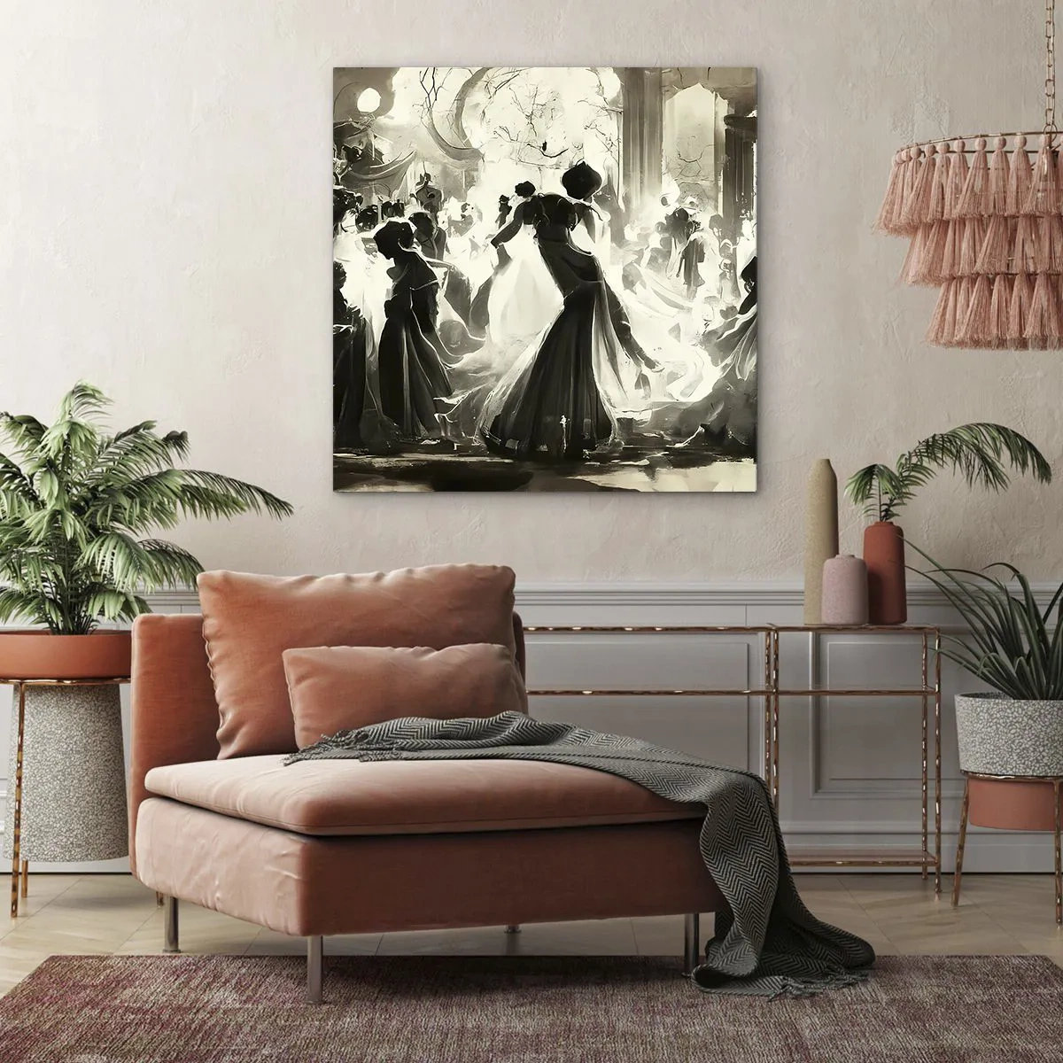 Obraz na plátne - Veľká maškaráda - 60x60 cm