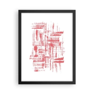 Plagát v čiernom ráme - Červené mesto - 30x40 cm