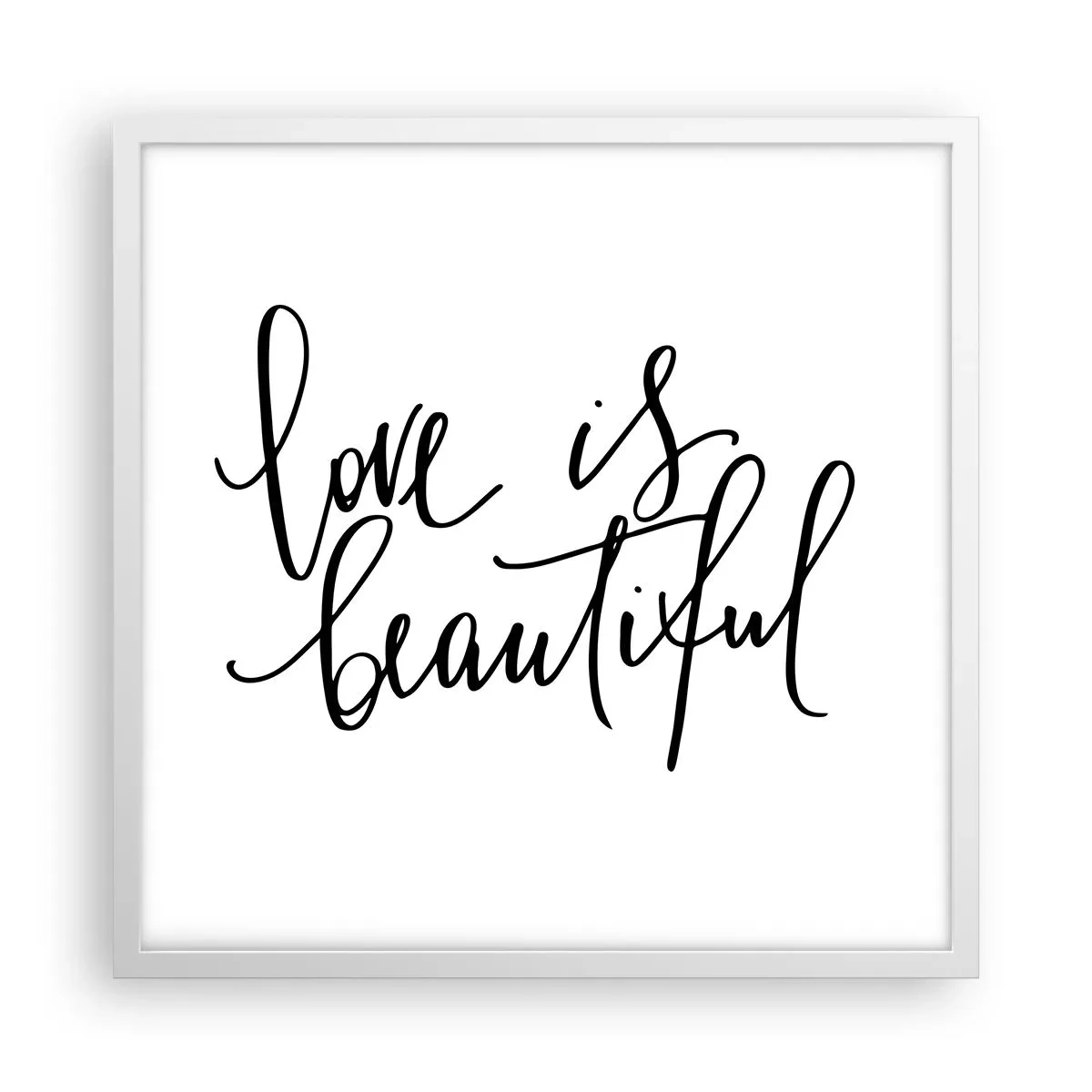 Plagát v bielom ráme - Prečítaj a zopakuj - 50x50 cm