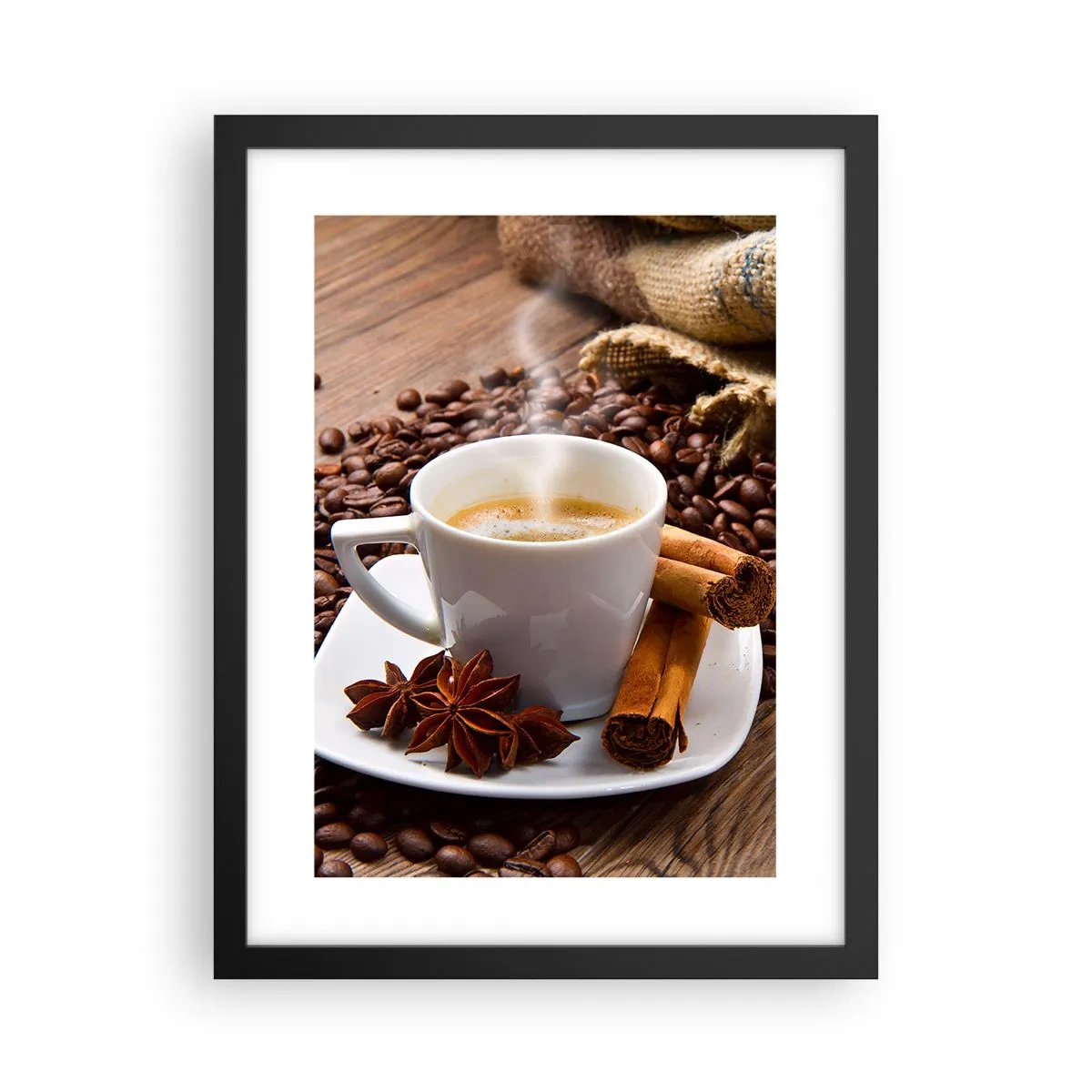 Plagát v čiernom ráme - Pikantná chuť a aróma - 30x40 cm