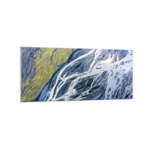 Obraz na skle - Jaskynné maľby prírody - 120x50 cm