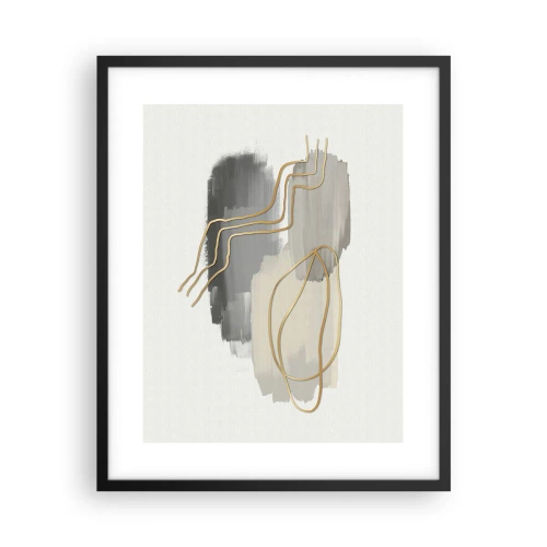 Plagát v čiernom ráme - Trvanie a pohyb - 40x50 cm