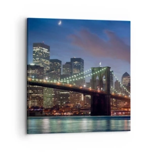 Obraz na plátne - Rozjarená noc - 70x70 cm
