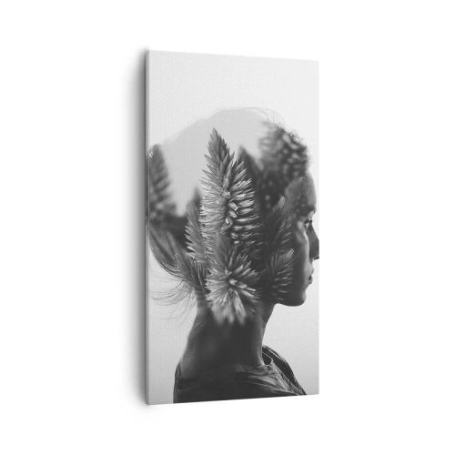 Obraz na plátne - Pani borovicového lesa - 55x100 cm