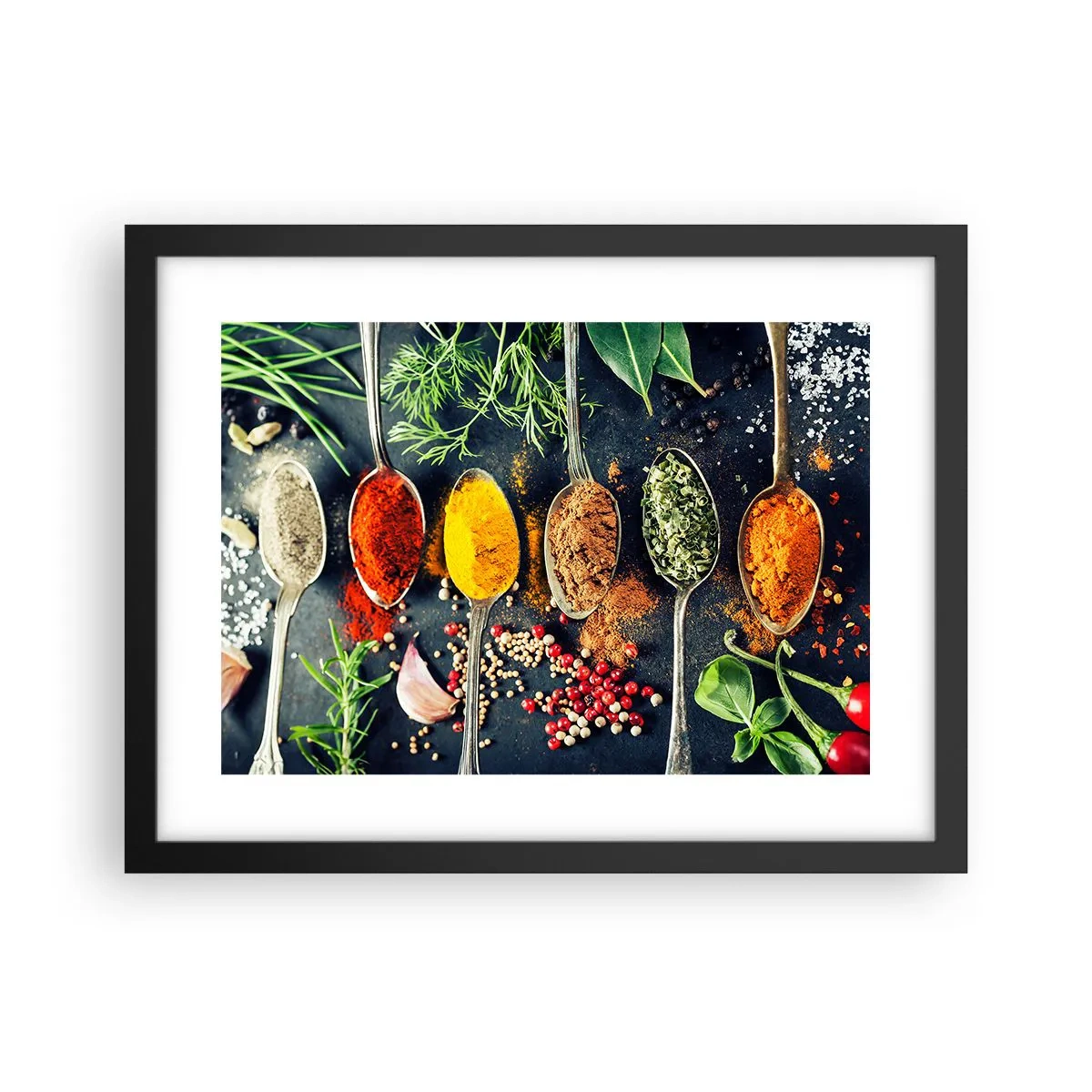 Plagát v čiernom ráme - Kulinárska mágia - 40x30 cm