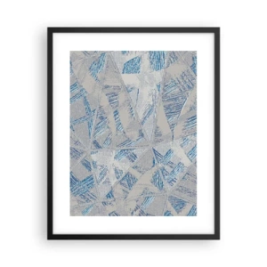 Plagát v čiernom ráme - V šedo-modrom labyrinte - 40x50 cm