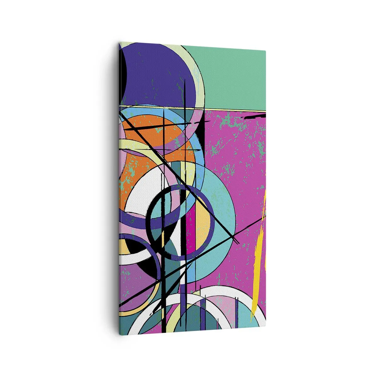 Obraz na plátne - Kruh za kruhom - 45x80 cm