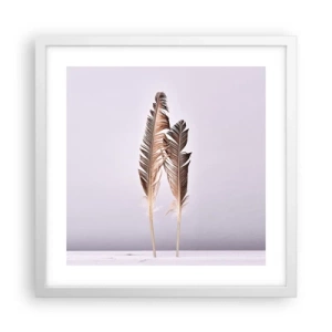 Plagát v bielom ráme - Proti ničote - 40x40 cm