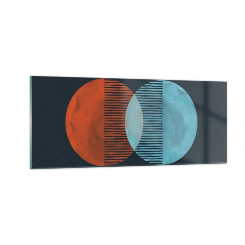 Obraz na skle - Astronomická fantázia - 100x40 cm
