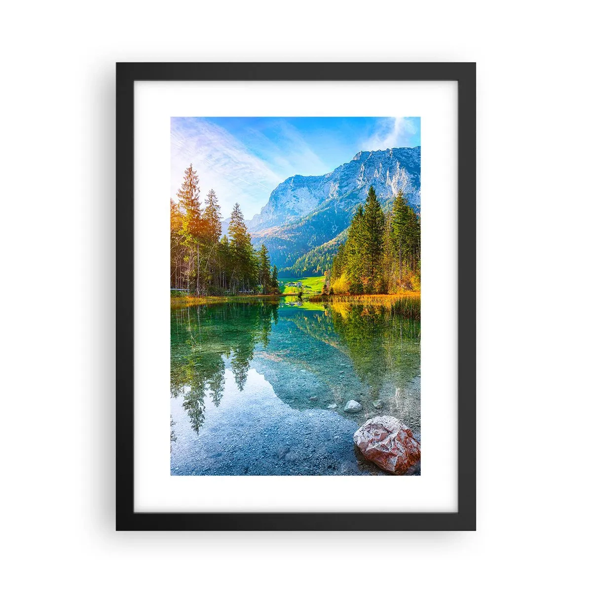 Plagát v čiernom ráme - Nežnosť jesene - 30x40 cm