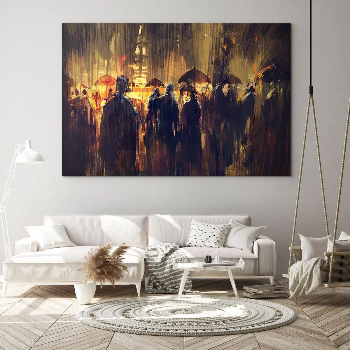 Obraz na skle - Nasledovníci dažďa - 100x70 cm