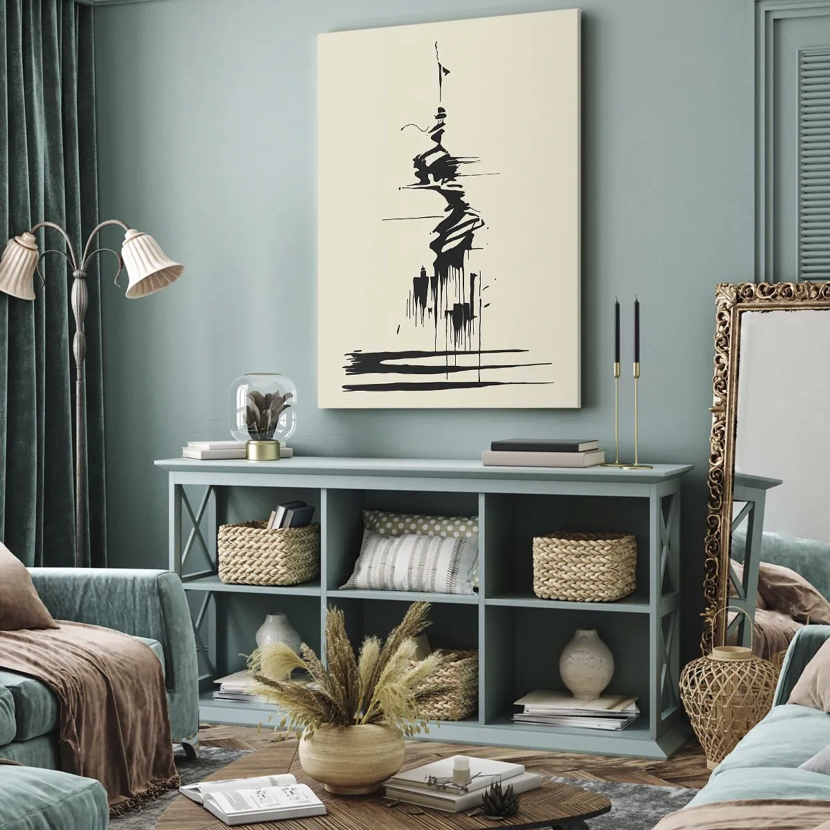 Obraz na plátne - Rýchla abstrakcia - 70x100 cm