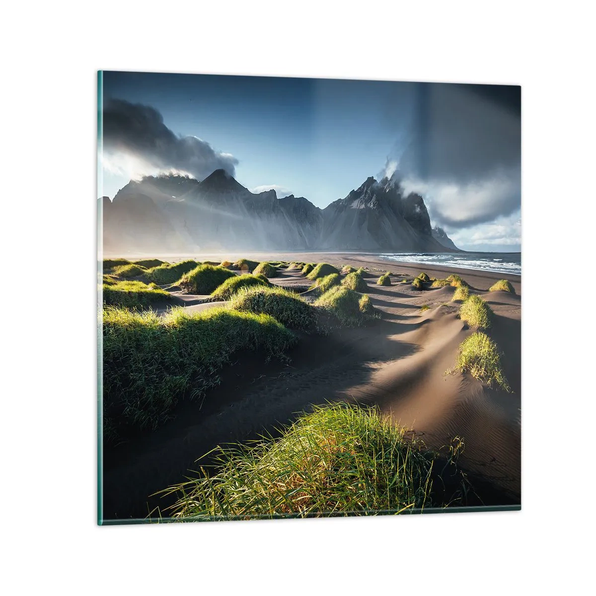 Obraz na skle - Harmónia živlov - 70x70 cm