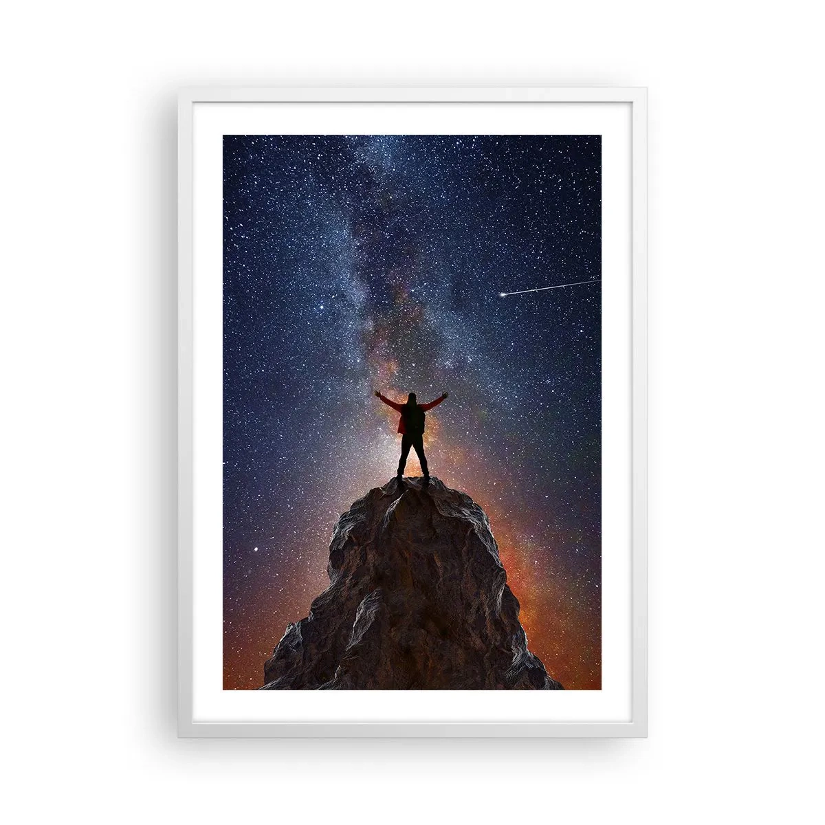 Plagát v bielom ráme - Sila je so mnou! - 50x70 cm