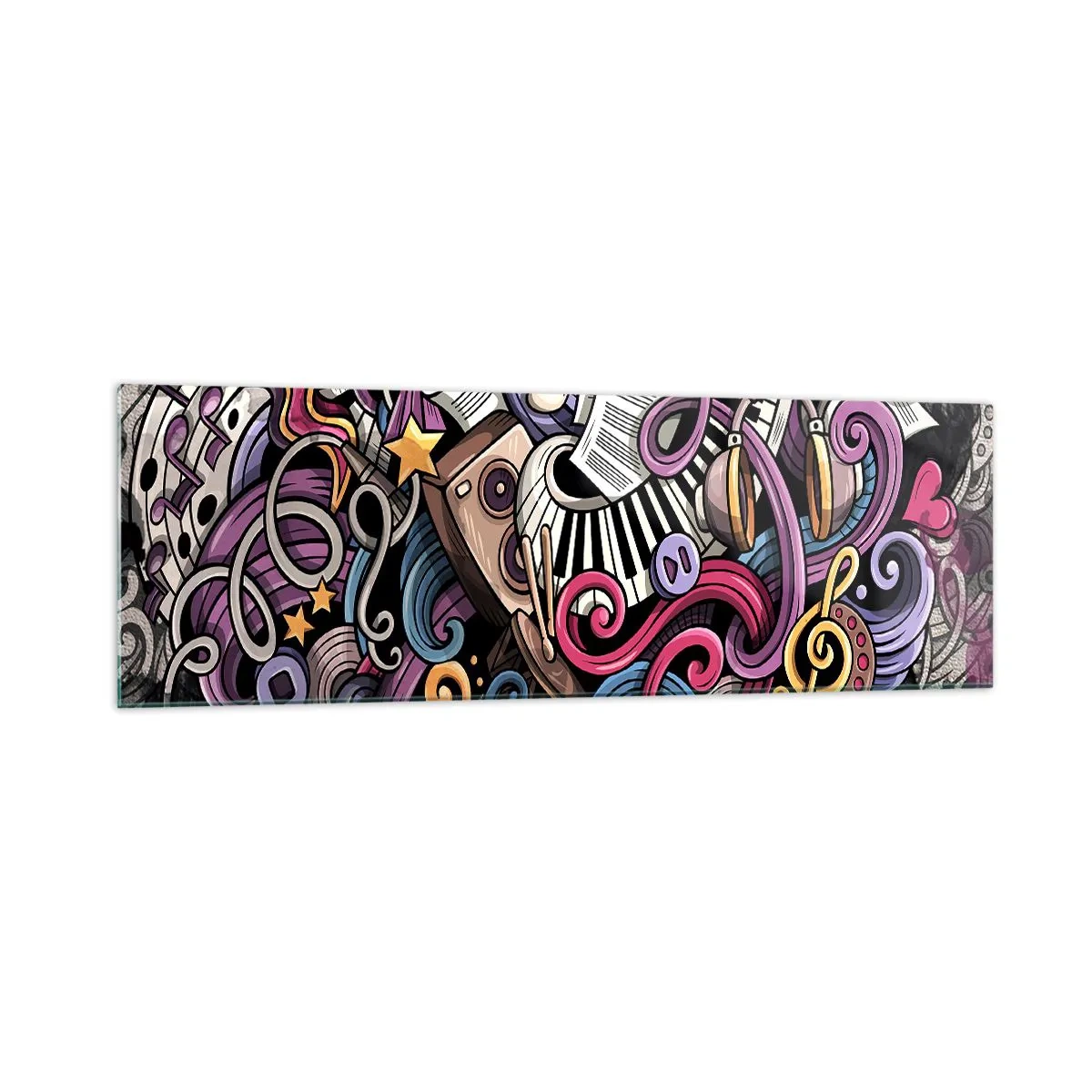 Obraz na skle - Komplikovaná melódia - 160x50 cm