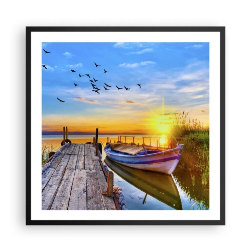 Plagát v čiernom ráme - Dovidenia, do zajtrajška - 60x60 cm