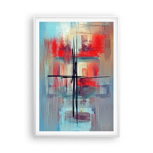 Plagát v bielom ráme - Krajina v neznámej dimenzii - 70x100 cm