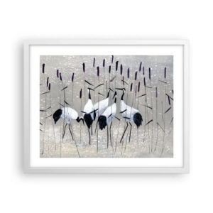 Plagát v bielom ráme - Medzi svojimi - 50x40 cm