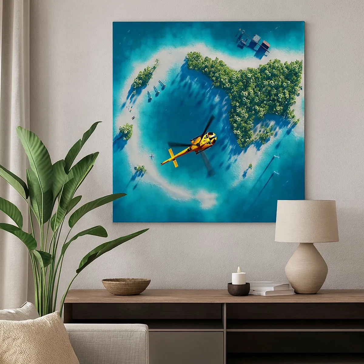 Obraz na plátne - Kúp si ostrov - 30x30 cm