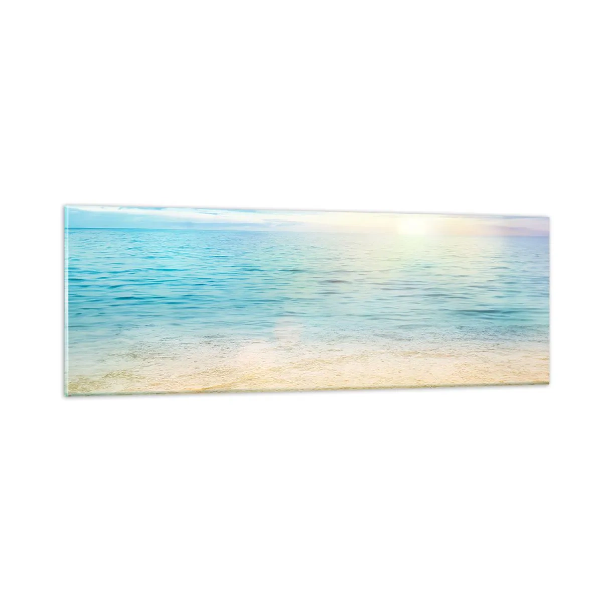 Obraz na skle - Veľká modrá - 90x30 cm