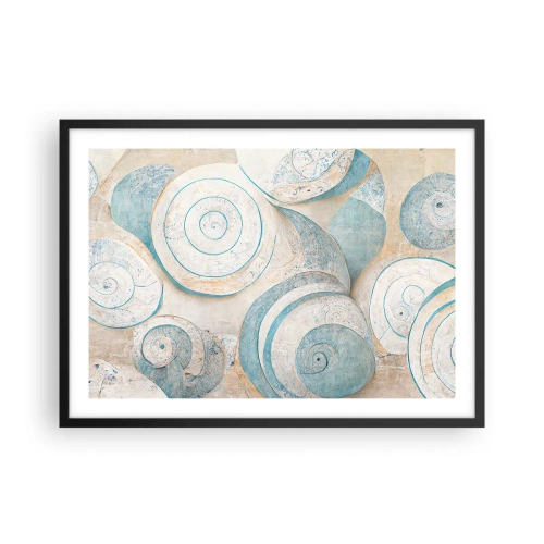 Plagát v čiernom ráme - Čo skrýva mušľa? - 70x50 cm