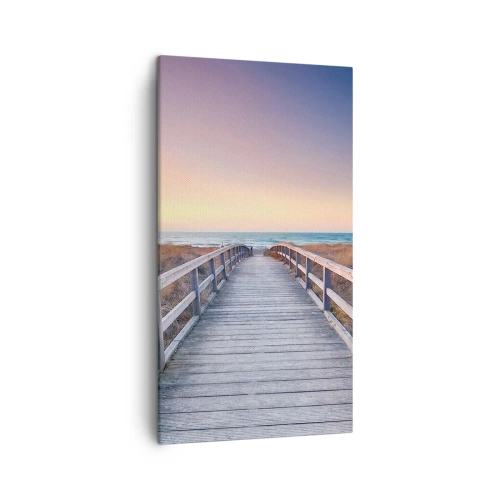 Obraz na plátne - Baltská večerná polárna žiara - 45x80 cm