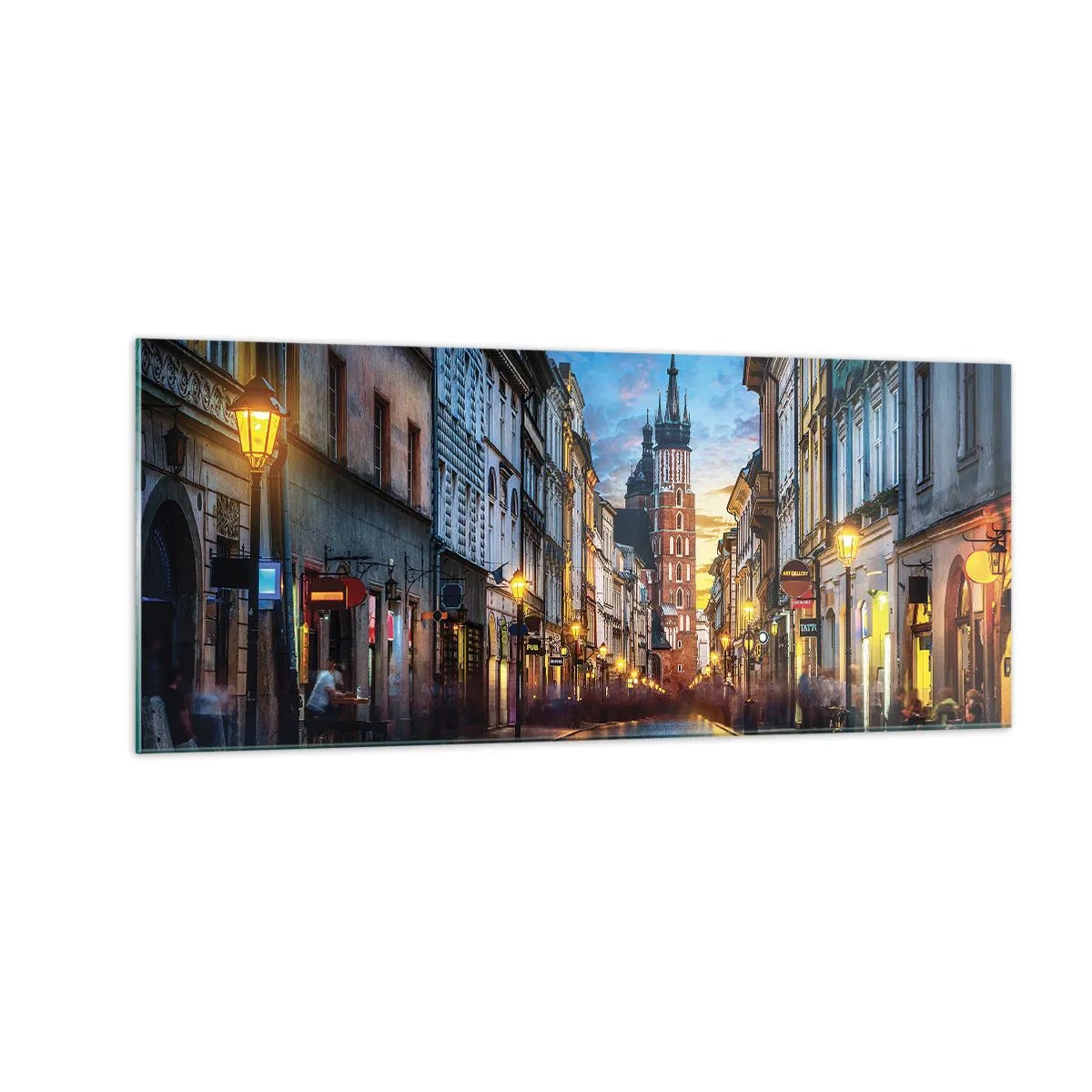 Obraz na skle - Krakovský pôvab - 100x40 cm