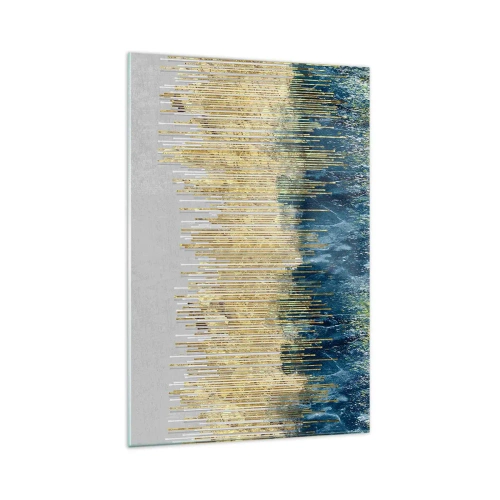 Obraz na skle - Pozlátená hranica - 70x100 cm