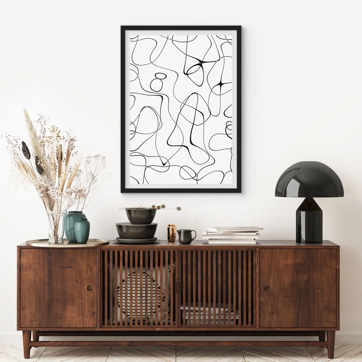 Plagát v čiernom ráme - Cesty života, zákruty osudu - 61x91 cm