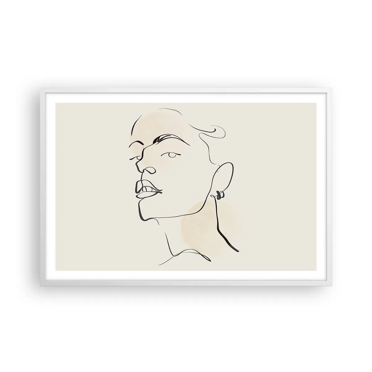 Plagát v bielom ráme - Hrdý pohľad - 91x61 cm