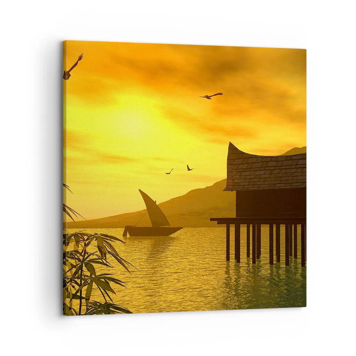 Obraz na plátne - Vytúžený pokoj - 50x50 cm