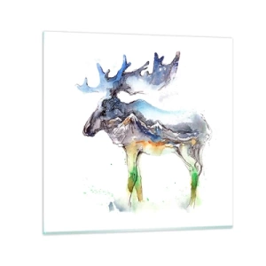 Obraz na skle - Hrdina zimného príbehu - 30x30 cm