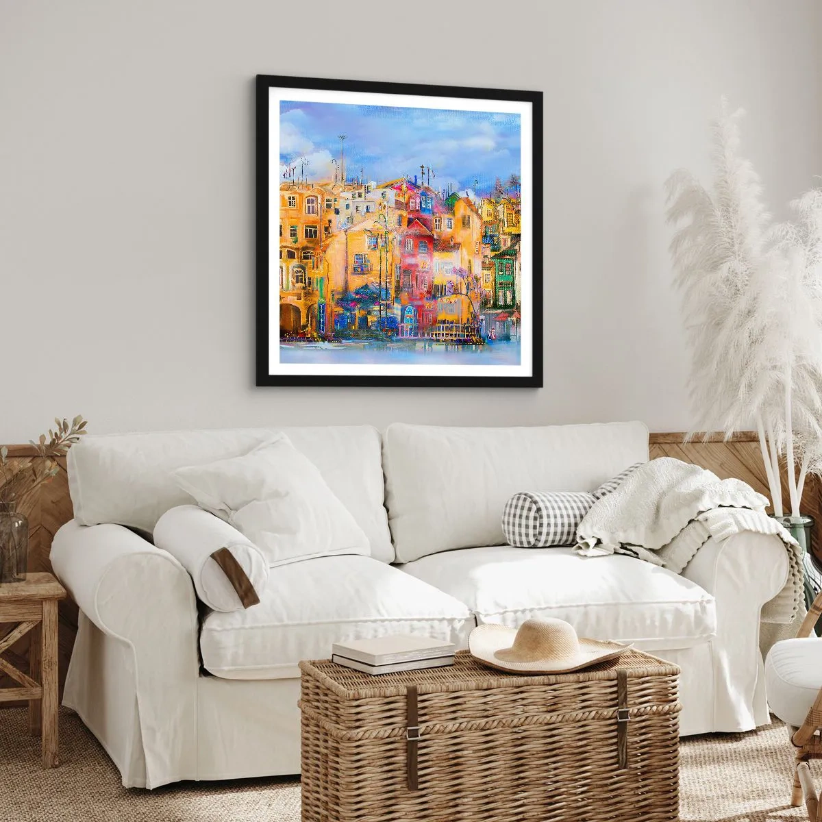 Plagát v čiernom ráme - Sme spolu - 60x60 cm