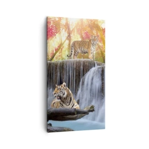 Obraz na plátne - Surrealistická krajina    - 45x80 cm